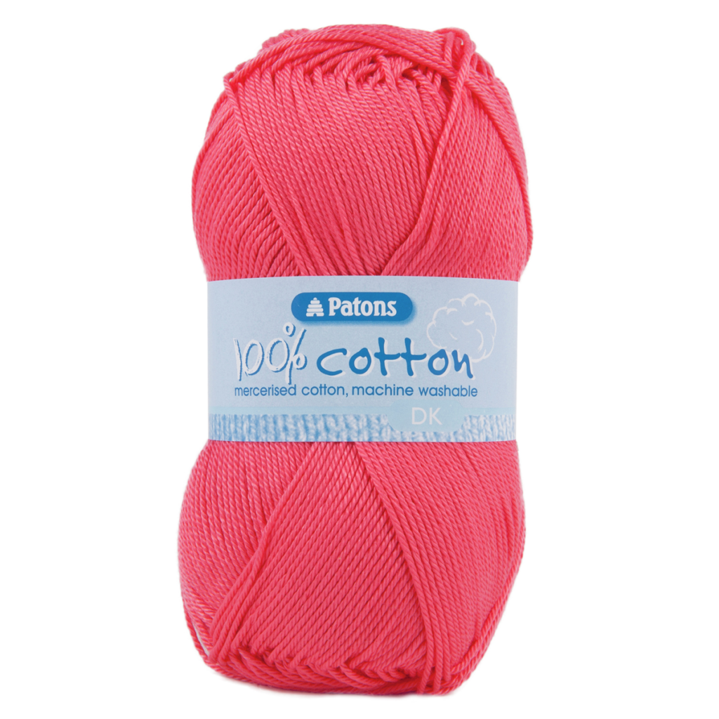 Patons Yarn 100% Cotton DK 100g Pink – Deany Fabrics